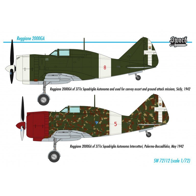 Sword 72112 Reggiane Re.2000GA Falco 1/72 – image 2