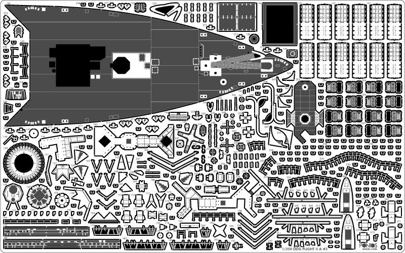 Pontos 35028F1 USS DDG-92 Momsen Flight IIa Detail Up Set 1/350 – zdjęcie 23