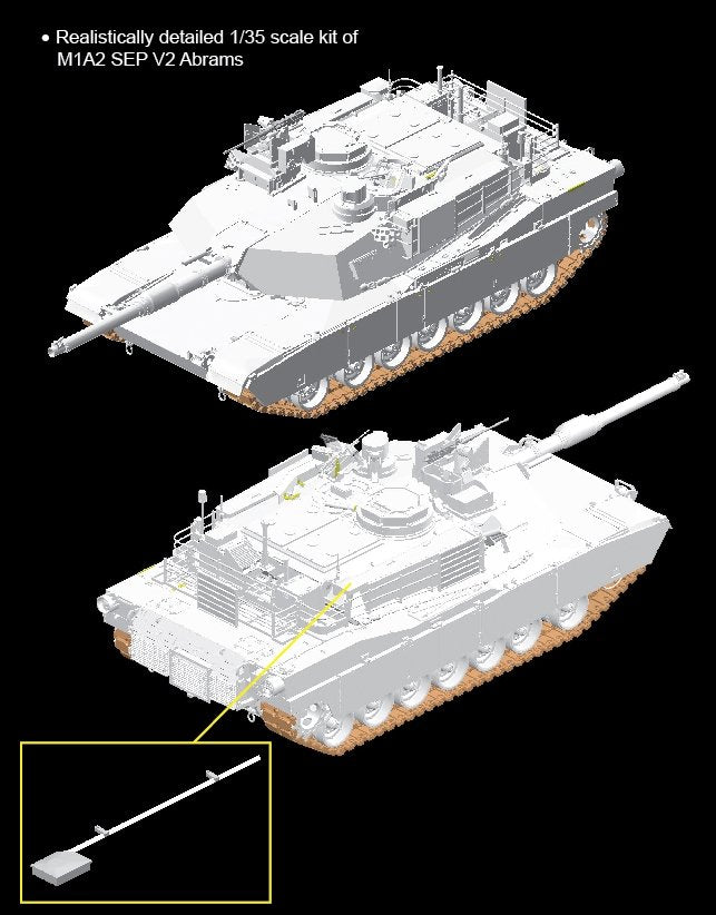 Dragon 3556 M1A2 SEP V2 Abrams 1/35 – zdjęcie 3