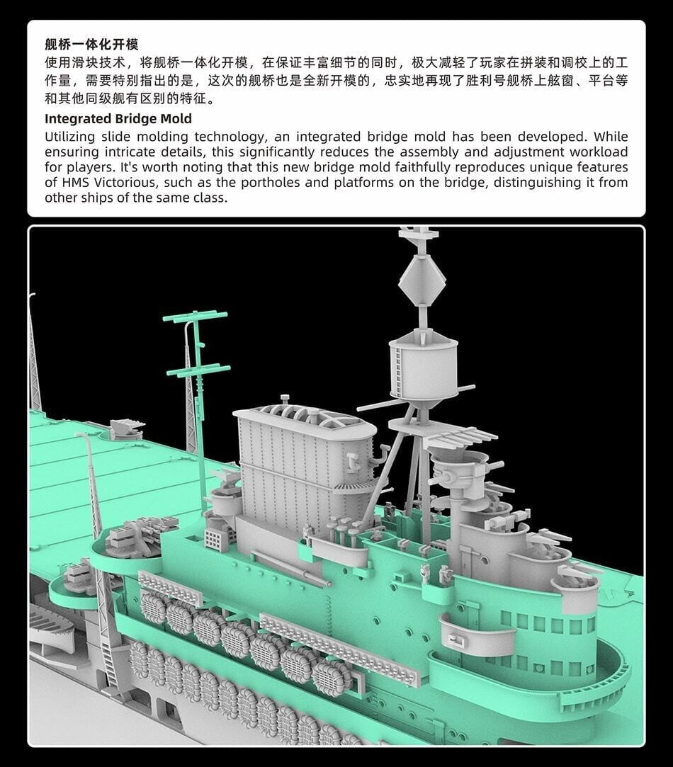 FlyHawk Model FH1135 HMS Victorious 1/700 – Bild 9