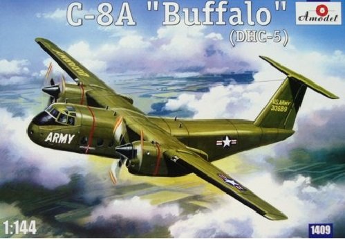 A-Model 01409 de Havilland Canada C-8A/DHC-5 Buffalo Transport Aircraft 1/144