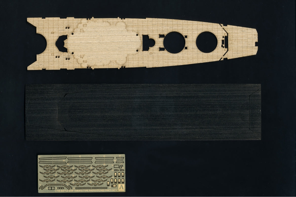 Aoshima 05265 Cuirassé type Yamato - Kit de pièces photo-découpées à l'échelle 1/700