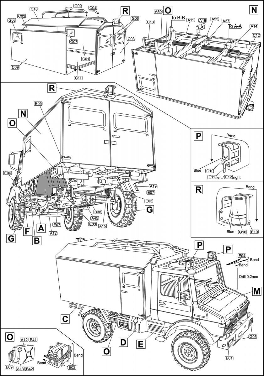 Ace 72451 Unimog U1300L 4x4 Krankenwagen Ambulance1/72 – immagine 5