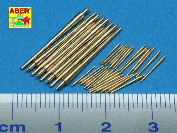 Aber 1/700L-31 Set of Barrels for Bismarck class battleships 380mm x 8; 150mm x 12; 105mm x 16 1/700 – Bild 2
