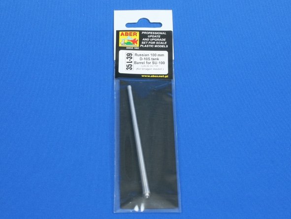 Aber 35L-039 Russian 100mm D-10S tank barrel for tank destroyer SU-100 1/35 – immagine 4
