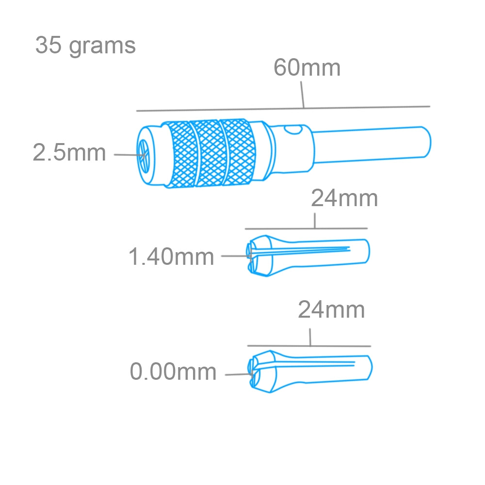 Jeu de mandrins à broches Modelcraft PPV4012-S avec 3 pinces – image 2