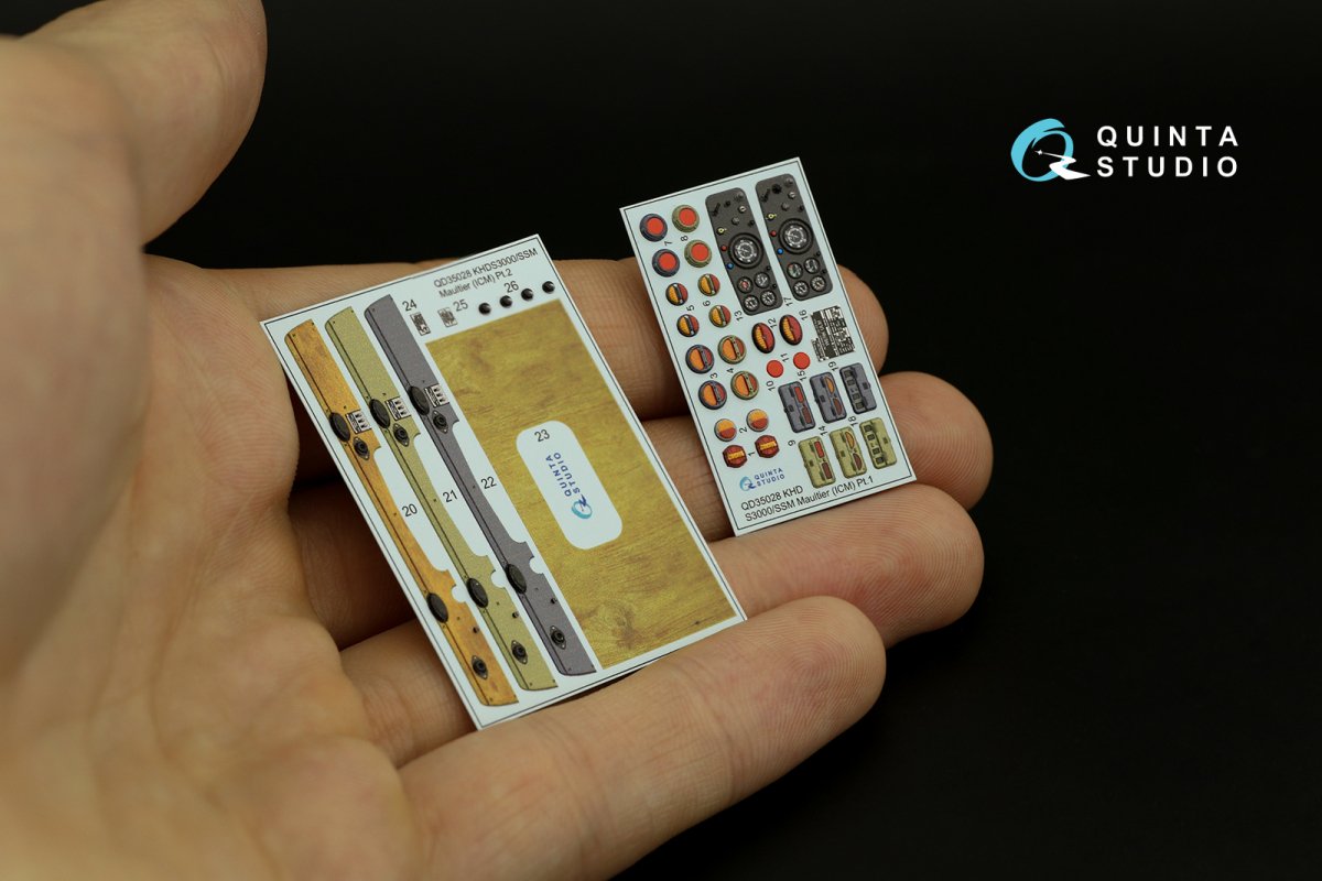 Quinta Studio QD35028 KHD A3000, Magirus S330, KHD S3000, KHD S3000/SS M Maultier 3D-Printed &amp;amp; coloured Interior on decal paper (ICM) 1/35 – immagine 7