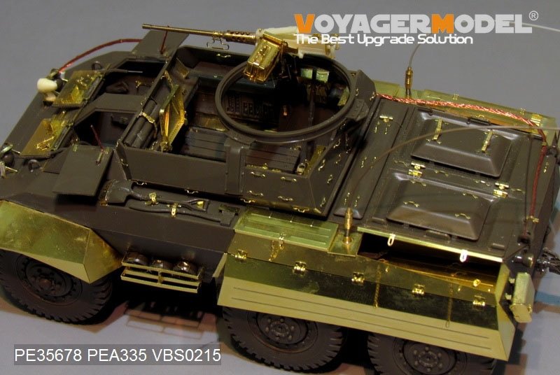 Voyager Model PEA335 WWII US M8/M20 armored car side skirts/stowage bins (For TAMIYA 35228 35234) 1/35 – Bild 5