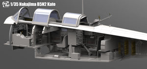 Maquette Border Model BF-005 Nakajima B5N2 Type 97 Bombardier d&amp;#39;attaque embarqué « Kate » avec intérieur complet, échelle 1/35 – image 14