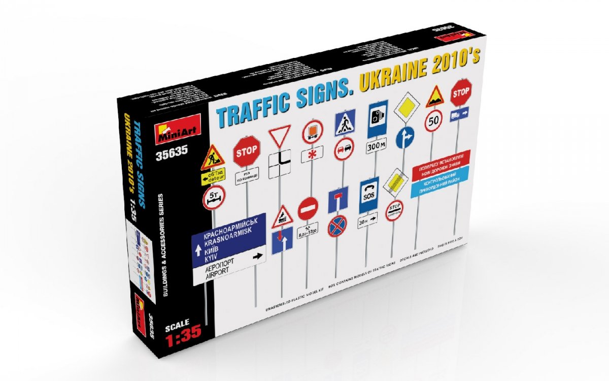 Miniart 35635 TRAFFIC SIGNS. UKRAINE 2010’s 1/35 – immagine 2
