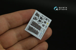 Quinta Studio QD48400 F-16C block 25 3D-Printed &amp;amp; coloured Interior on decal paper (Kinetic 2022 tool) 1/48 – zdjęcie 11