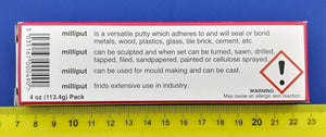 Milliput ML001 Epoxy Putty Standard Yellow-Grey Milliput (113.4g) – image 2