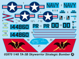 Trumpeter 02870 TA-3B Skywarrior Strategic Bomber 1/48 – immagine 14