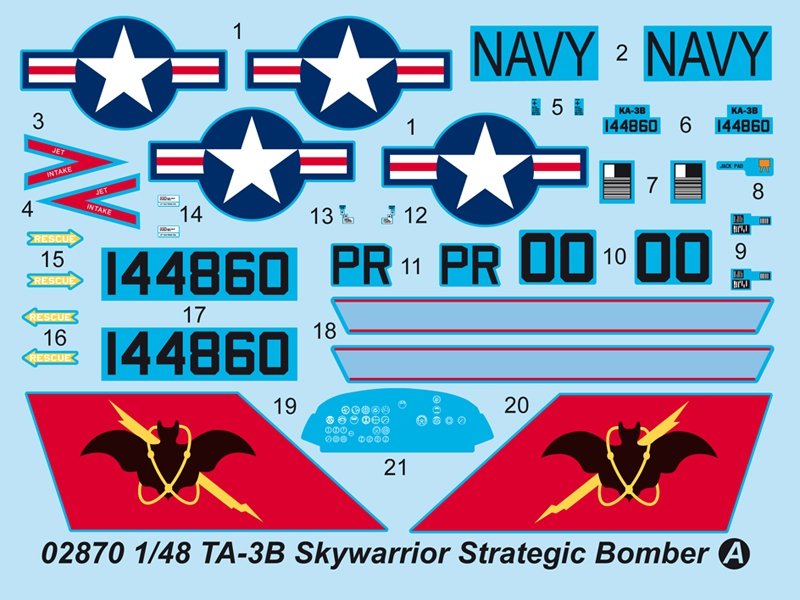 Trumpeter 02870 TA-3B Skywarrior Strategic Bomber 1/48 – immagine 14