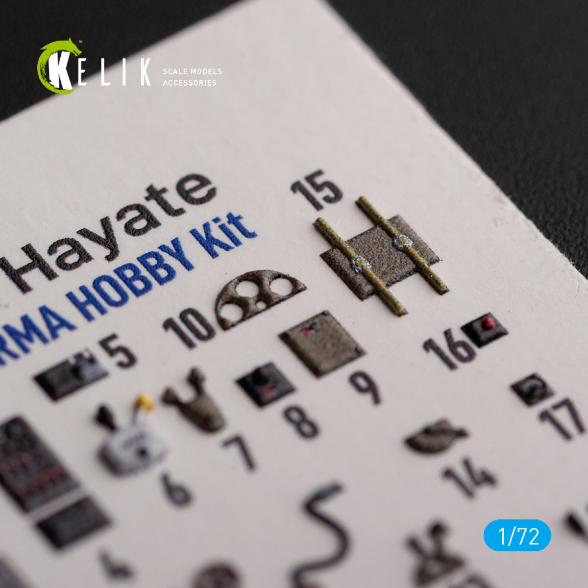KELIK K72134 Ki-84 Hayate - interior 3D decals for Arma Hobby kit 1/72 – zdjęcie 4