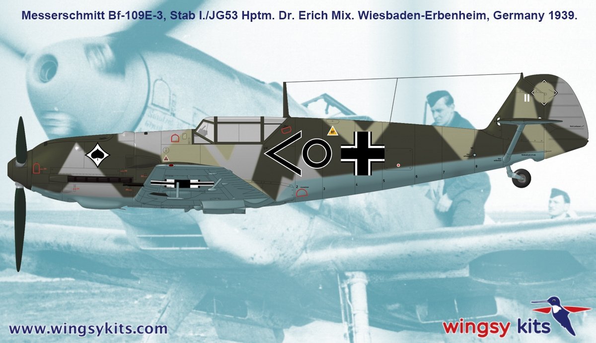 Wingsy Kits D5-08 German WWII Fighter MESSERSCHMITT Bf 109 E-3 1/48 – Bild 16