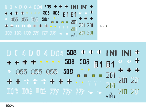 Star Decals 72-A1012 Befehlspanzer # 3 German Command 1/72 – immagine 3