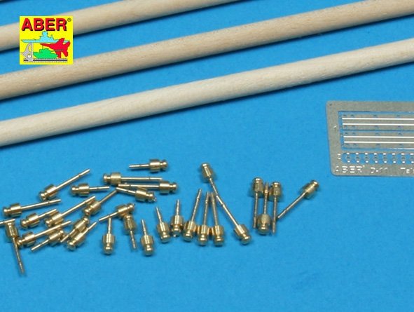 Aber 35D11 Telegraph - pillar set for 4 cross bars with 8 insulators each 1/35 – zdjęcie 2
