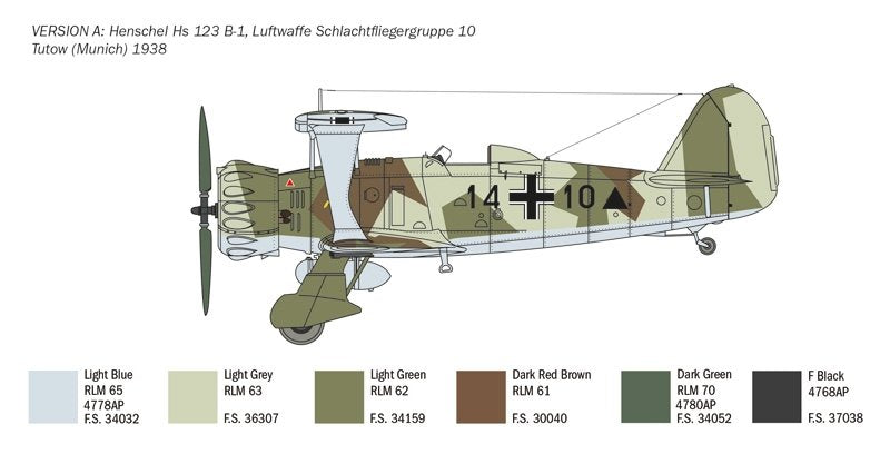 Italeri 2819 HENSCHEL HS 123 1/48 – Bild 6