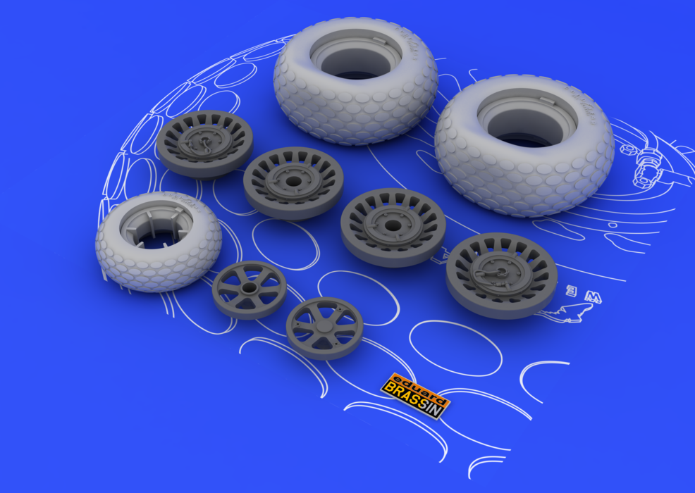 Roues Eduard 648057 P-61 1/48 (GREAT WALL HOBBY) – image 4