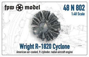 FPW Model 48N802 Wright R-1820 Cyclone (Full) 1/48
