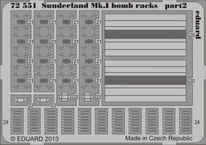 Eduard 72551 Sunderland Mk. et supports de bombes 1/72 ITALERI – image 2