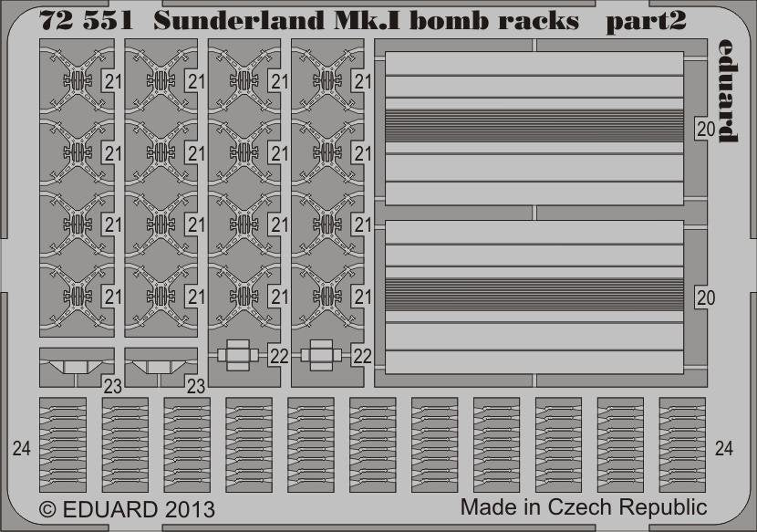 Eduard 72551 Sunderland Mk. et supports de bombes 1/72 ITALERI – image 2