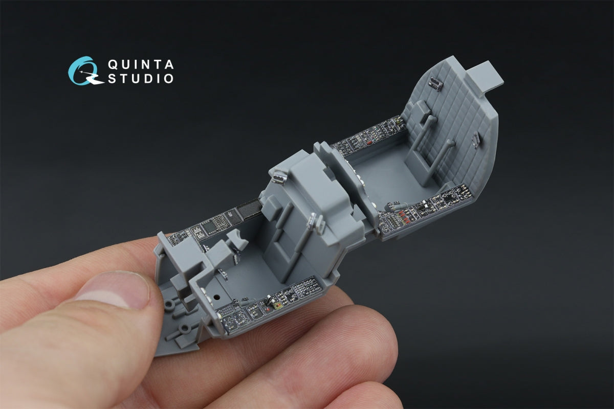 Quinta Studio QDS-48571 AH-64A 3D-Printed &amp;amp; coloured Interior on decal paper (Hasegawa) (small version) 1/48 – immagine 11