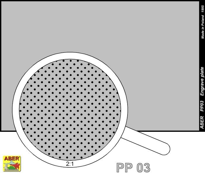 Aber PP03 Engrave plate (88 x 57mm) - pattern 03 – image 2