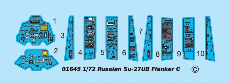 Trumpeter 01645 Russian Su-27UB Flanker C Fighter 1/72 – Bild 8