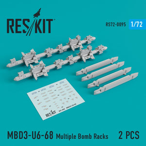 RESKIT RS72-0095 MBD3-U6-68 PORTE-BOMBES MULTIPLES (2 PIÈCES) 1/72 – image 2