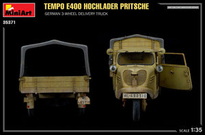 MiniArt 35371 Tempo E400 Hochlader Pritsche German 3-wheel delivery truck 1/35 – Bild 5