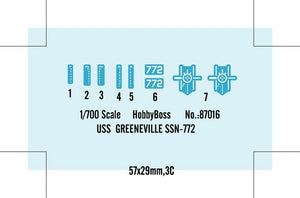 Hobby Boss 87016 SSN-772 USS Greenville 1/700 – immagine 4