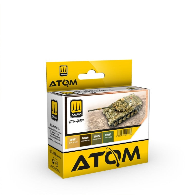 AMMO by Mig Jimenez 20739 ATOM Modern Syria Camouflage Colors Set 4x20ml