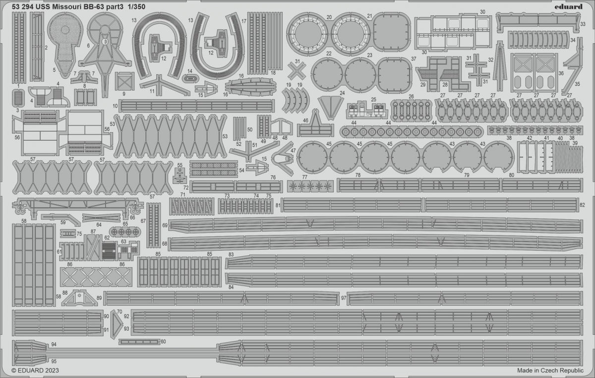 Eduard BIG5368 USS Missouri BB-63 Hobby Boss 1/350 – immagine 4