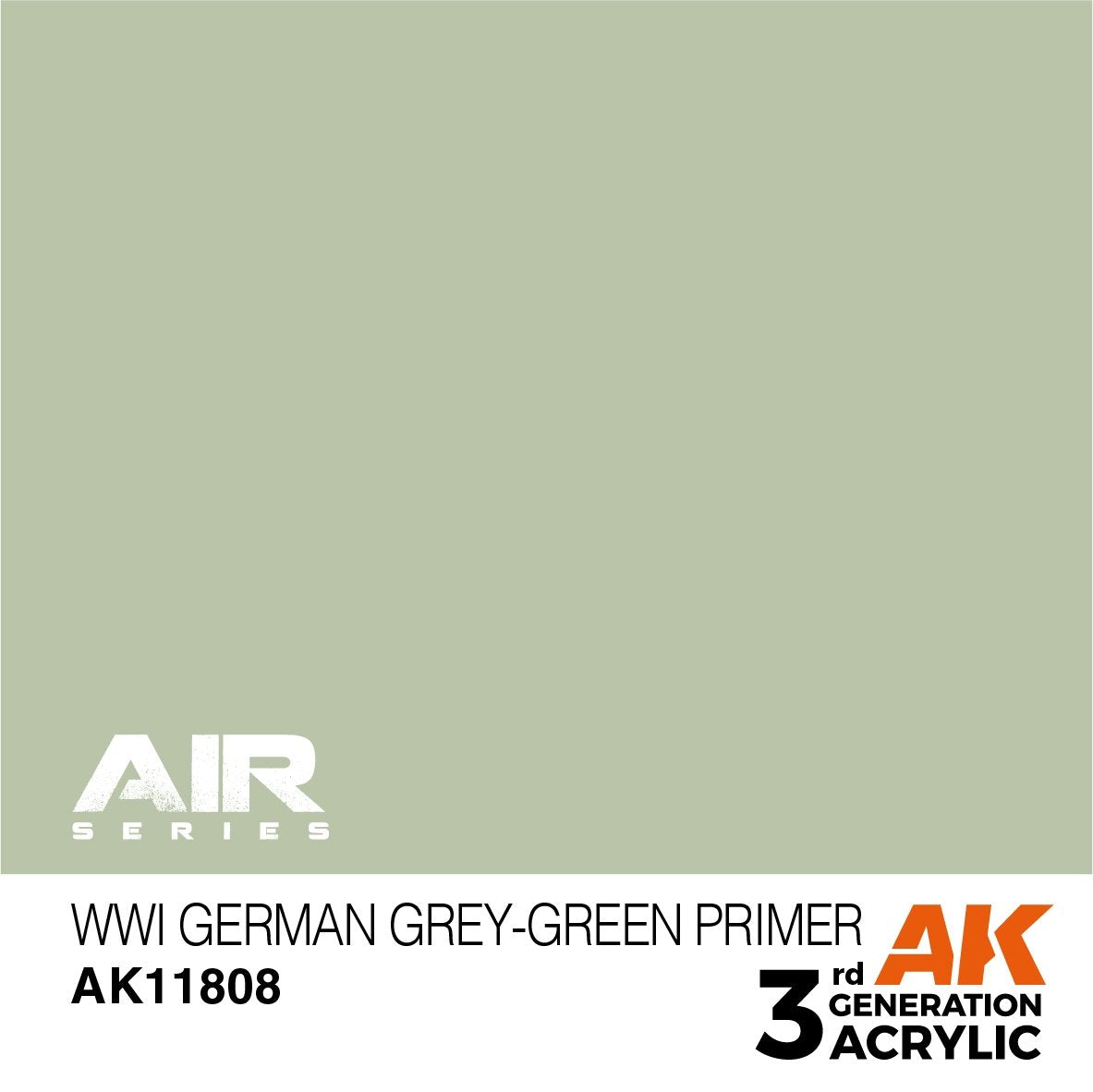 AK Interactive AK11808 WWI GERMAN GRAY-GREEN PRIMER – AIR 17ml