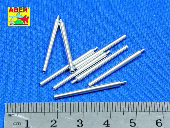 Aber 350L-08 Set of 8 pcs 406 mm barrels for Japanese ships Mutsu and Nagato 1/350 – imagen 2