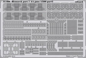 Eduard 53086 Bismarck part 7 - AA guns 1/200 TRUMPETER – Bild 2