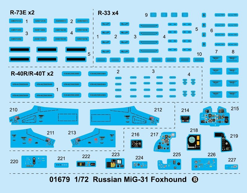 Trumpeter 01679 Russian MiG-31 Foxhound 1/72 – Bild 5