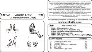 CMK F48103 Vietnam LRRP US Helicopter crew (2 figures) 1/48 – zdjęcie 3