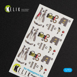 KELIK K72032 F-4EJ KAI &amp;quot;PHANTOM II&amp;quot; INTERIOR 3D DECALS FOR HASEGAWA KIT 1/72 – image 3