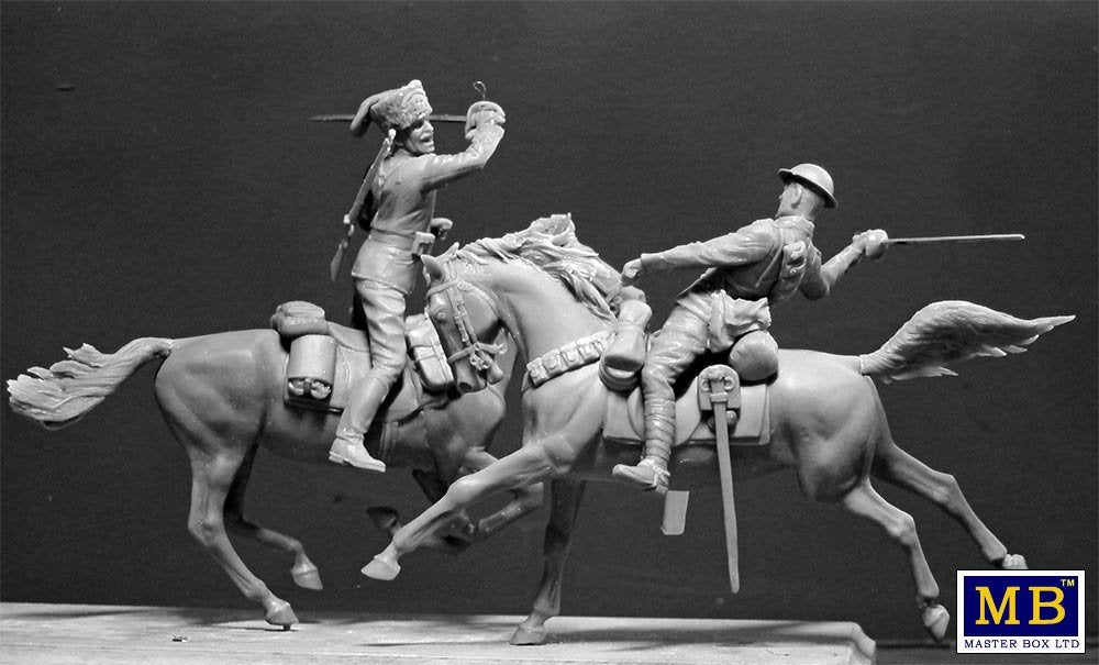 Master Box 35184 British and German Cavalrymen, WWI era – Bild 4