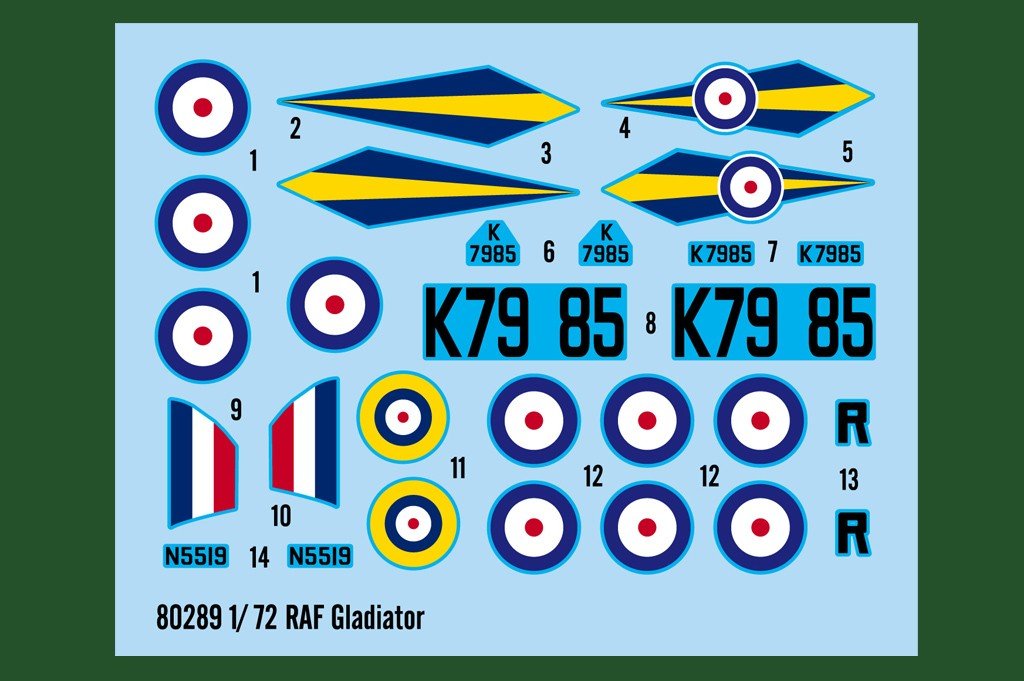 Hobby Boss 80289 RAF Gladiator 1/72 – Bild 4