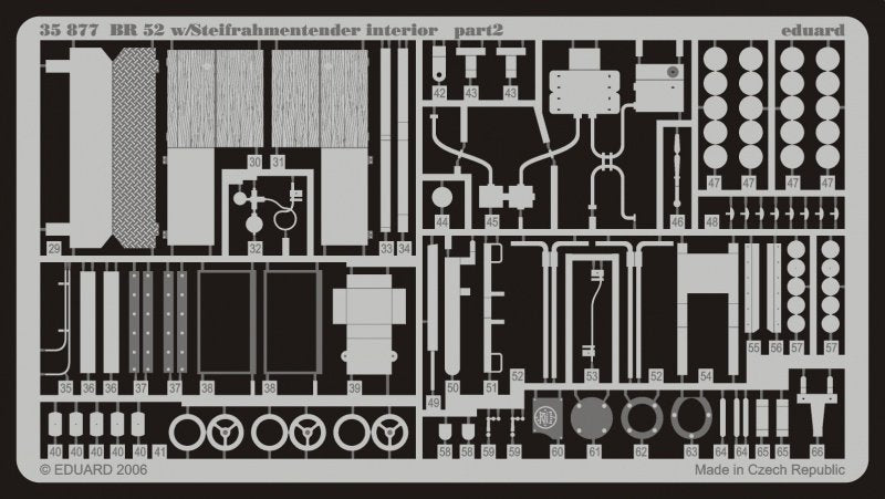 Eduard 35877 BR 52 w/ Steifrahmentender interior 1/35 Trumpeter – zdjęcie 2