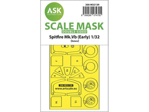 Art Scale Kit M32139 Spitfire Mk.Vb Double-Sided Express Fit and Self Adhesive Mask for Kotare 1/32