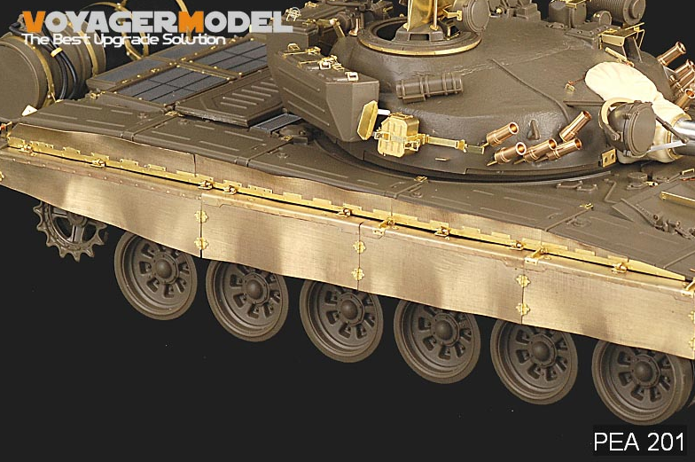 Maquette Voyager PEA201, jupe latérale pour char de combat principal russe moderne T-72M1 (pour TAMIYA 35160), échelle 1/35