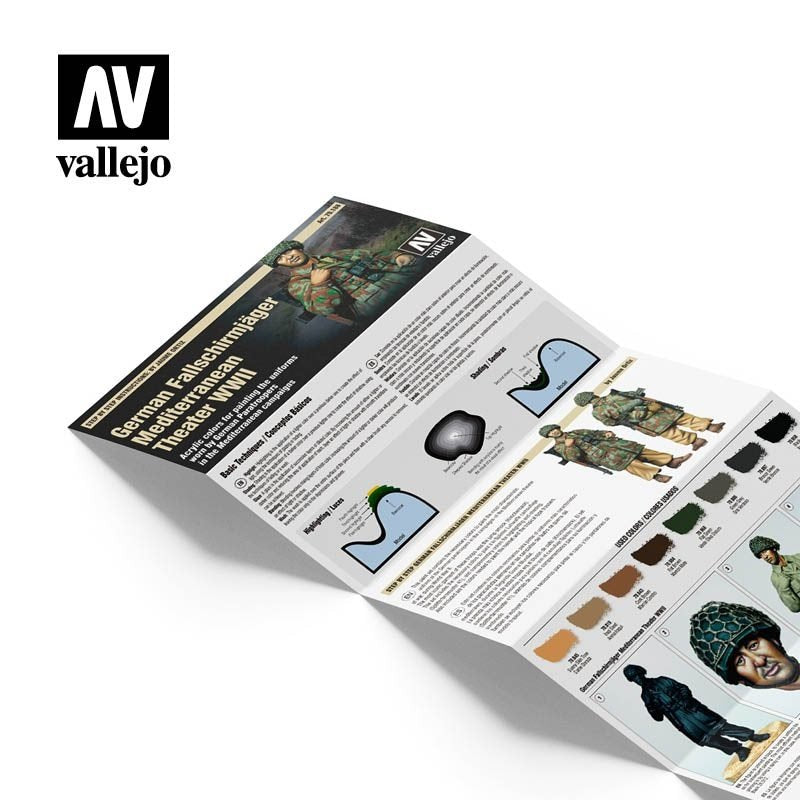 Vallejo 70188 German Fallschirmjäger Mediterranean Theater WWII Zestaw Model Color 8x17ml – Bild 2