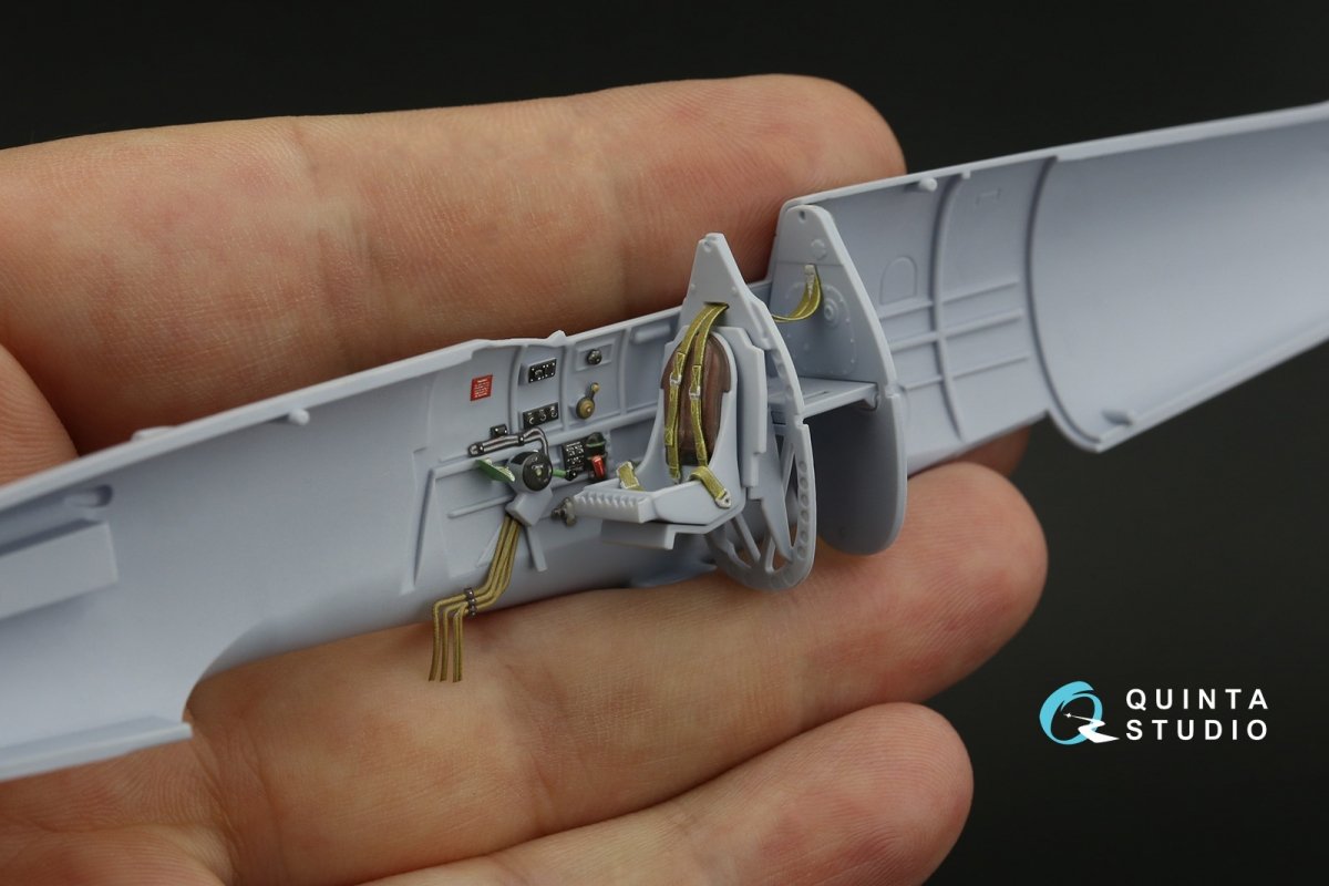 Quinta Studio QD48144 Spitfire PR.XIX 3D-Printed &amp;amp; coloured Interior on decal paper (Airfix) 1/48 – immagine 9