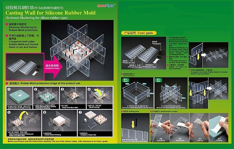 Trumpeter 09966 Casting Wall for Silicone Rubber Mold – immagine 3