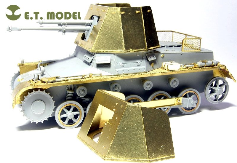 E.T. Model E35-014 WWII German Panzerjager I Fighting Compartment Armor Plates(Early version) (For DRAGON 6230) 1/35 – Bild 2